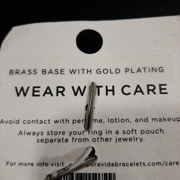 Puravida Live Free Rising Sun ring size 8 brass with gold plating - Picture 3 of 3